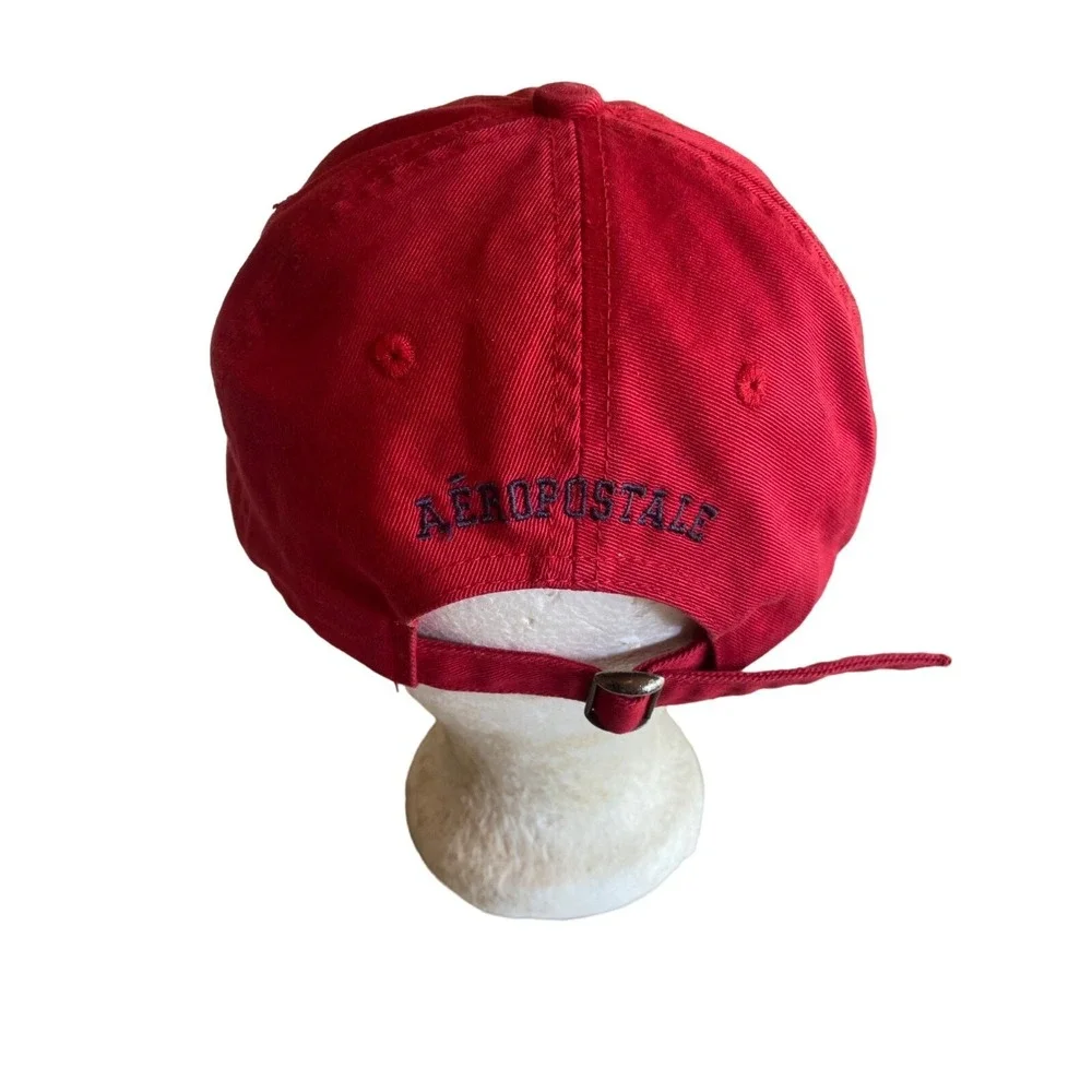 Aeropostale‎ Red Embroidered A Hat Cap Adjustable